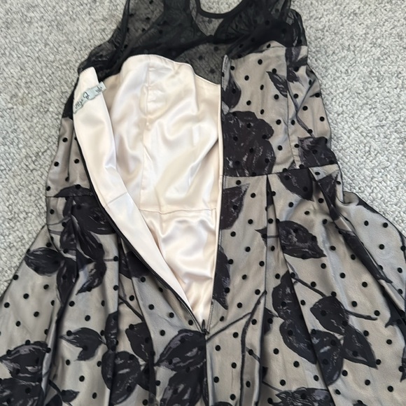 ⚡️HP⚡️Polka Dot Mesh Print  Fit and Flare Dress - Picture 6 of 16